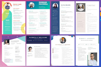 design a modern resume, CV, cover letter template