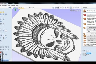 do cnc designs 2d 3d in aspire, artcam vcarve pro