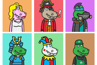 create custom nft art cartoon, mascot, avatar illustration