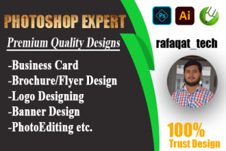 be your photoshop expert, logo and banner designer
