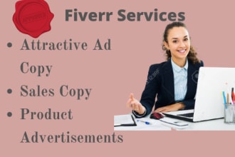 professionally copy write your ad copy sales copy and product descriptions