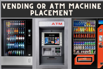 find location for vending and atm machines via cold calls