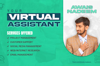 be your executive and personal virtual assistant for long term