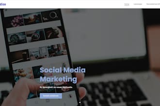 create a clean and striking jimdo website