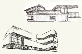 provide architecture design with diagrams and sketches