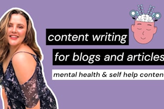 write a mental health or self help article or website copy