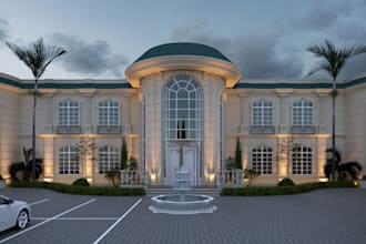 do 3d architecture exterior design rendering