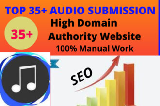 do audio submission to top 35 audio sharing sites