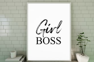 create typography quotes design poster