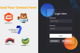 design,redesign and fix error contact form 7,gravity,ninja,wpform wordpress site