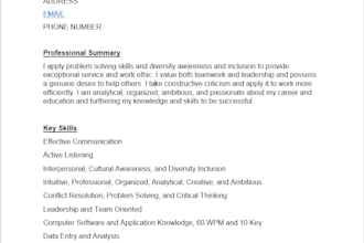 create a professional and convincing resume