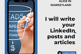 write your linkedin posts and articles