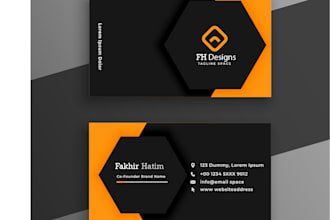 do professional business card design and logo