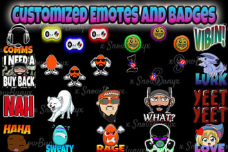 do customized emotes and sub badges
