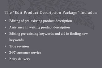 write digital product descriptions