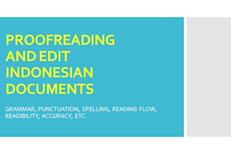 proofread and edit your indonesian text and document
