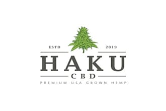 design haku cbd logo for cigarette brand