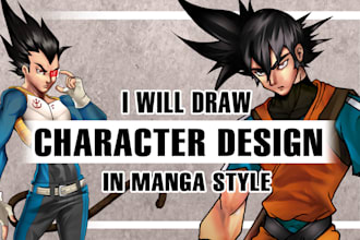 draw character design in manga style