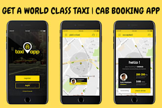 develop world class taxi app cab booking app with source code like uber