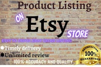 product listing, add products to etsy store