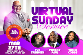 do an exceptional church flyer or event flyer design