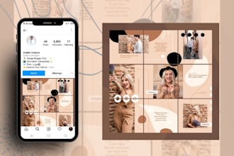 design attractive instagram post template