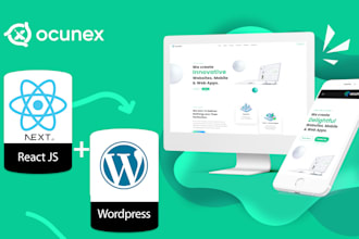 code a react or next js website with headless wordpress cms