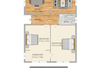 redraw floor plan 2d from matterport, or sketch