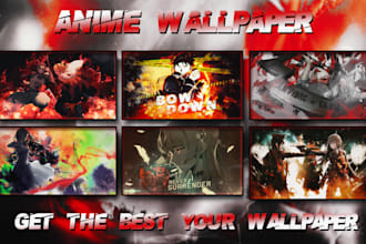 make custom wallpaper,header,banner and thumbnail for you