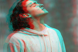 covert your image into 3d anaglyph effect style