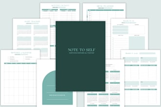 do kdp low content book, journal cover and interior design