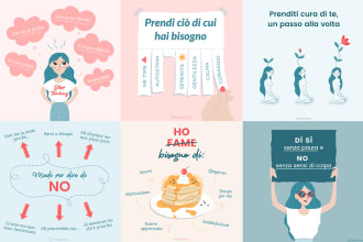 design cute illustrated posts to stand out your instagram feed