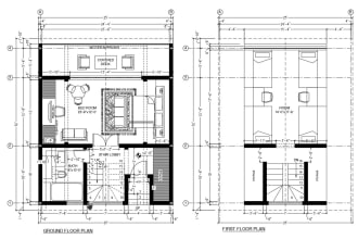 draw 2d architectural drawings and floor plan in autocad