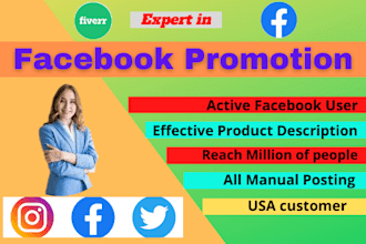 be expert facebook marketing to bring USA customer