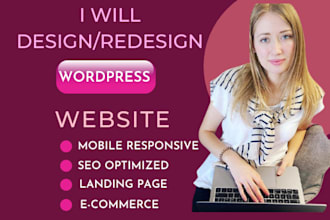 design or redesign a responsive wordpress website, redesign wordpress