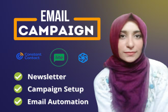 manage your campaign on mailerlite, sendinblue, constant contact, getresponse