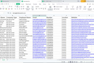 find company name, email or phone number