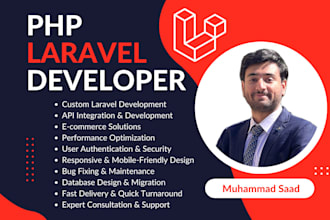 develop your full stack website using laravel
