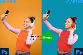 change image background, crop images,color correction and  resize