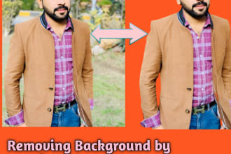 remove the background from 20 t0 200 images n crop the image