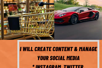 be your social media manager and content creator