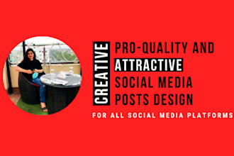 design creative social media posts for you