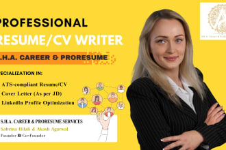 create your professional resume, cover letter, and linkedin profile