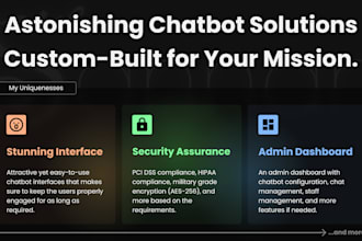 make website and web app chatbots with both backend and frontend