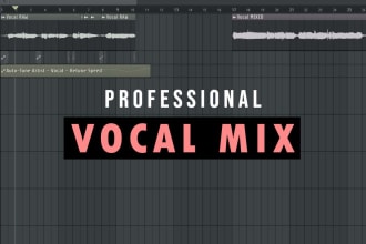make your vocal professionally mixed and tuned
