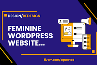 design feminine wordpress website