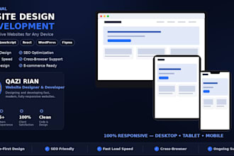 design and develop a fully responsive website