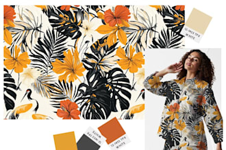 design seamless pattern textile prints pattern design