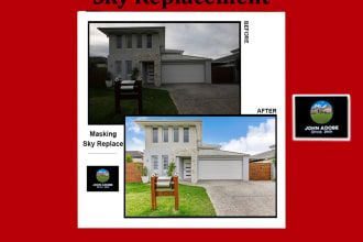 edit real estate photos, sky replace, with modern way