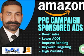 setup and manage amazon ppc sponsored  ads campaign